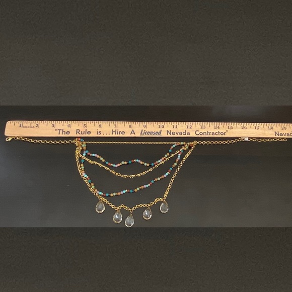 NORDSTROM Multi-layered Beads and Chains Necklace NWT - Picture 9 of 11